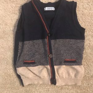 Mayoral knit vest boys 3-6months